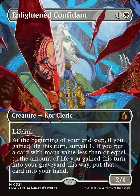 MTG Reality Fracture Card List - Enlightened Confidant #321