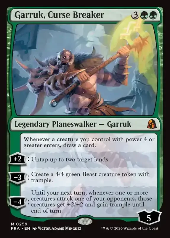 MTG Reality Fracture Card List - Garruk, Curse Breaker #259