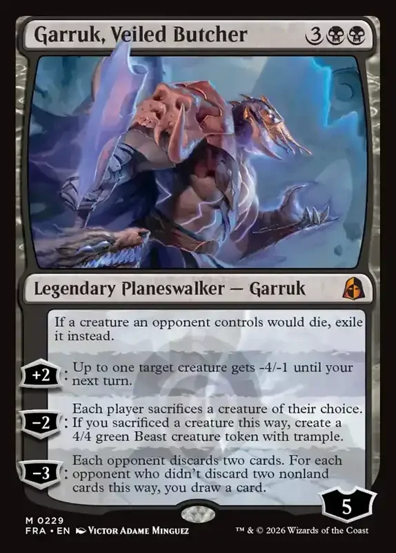 MTG Reality Fracture Card List - Garruk, Veiled Butcher #229