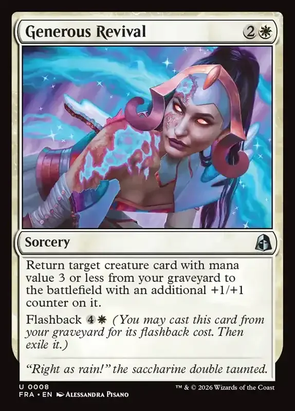 MTG Reality Fracture Card List - Generous Revival #8