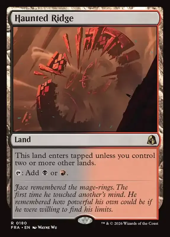 MTG Reality Fracture Card List - Haunted Ridge #180