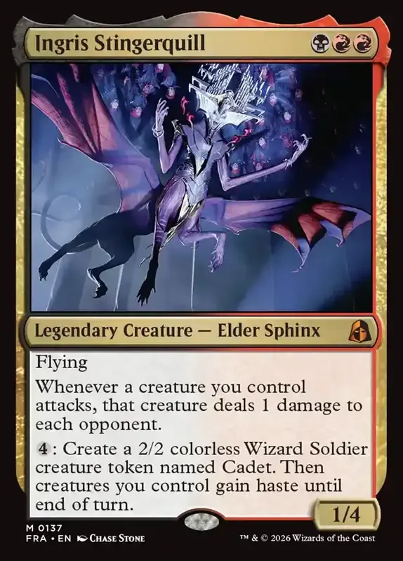 MTG Reality Fracture Card List - Ingris Stingerquill #137