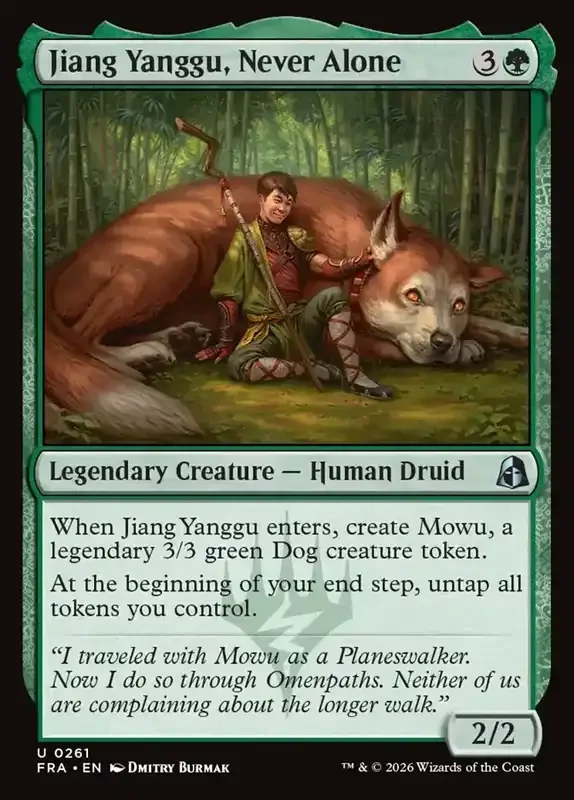 MTG Reality Fracture Card List - Jiang Yanggu, Never Alone #261