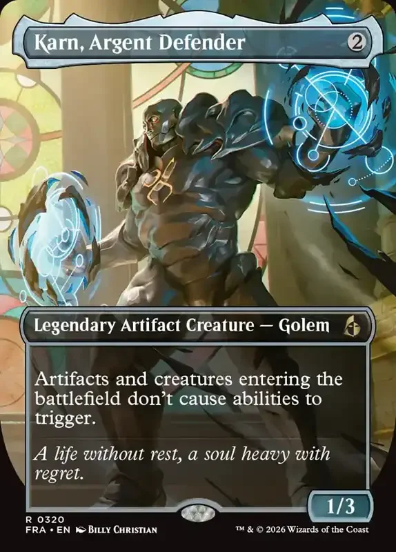 MTG Reality Fracture Card List - Karn, Argent Defender #320