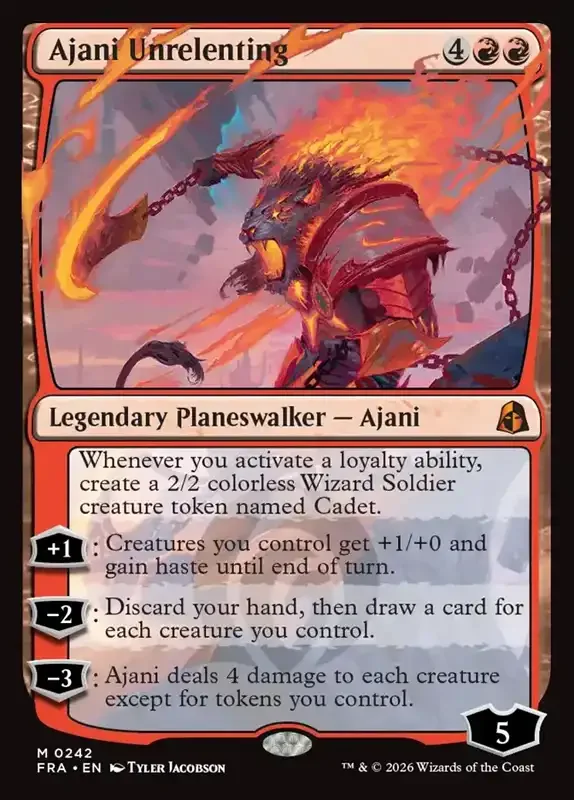 MTG Reality Fracture Card List - Ajani Unrelenting #242