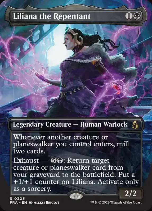MTG Reality Fracture Card List - Liliana the Repentant #305