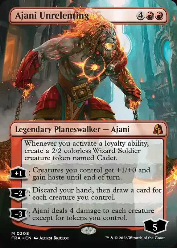 MTG Reality Fracture Card List - Ajani Unrelenting #308