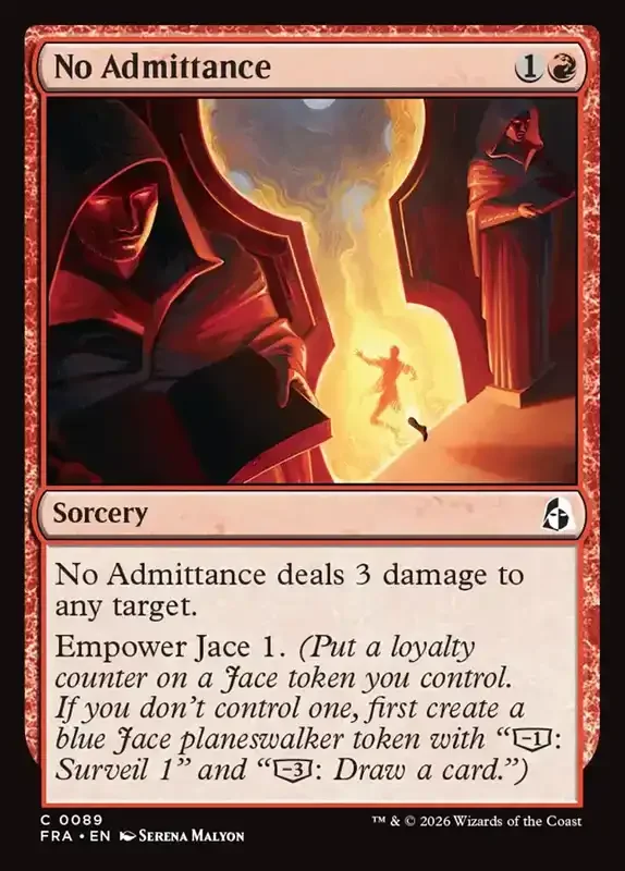 MTG Reality Fracture Card List - No Admittance #89