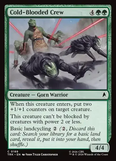 MTG Star Trek Card List - Cold-Blooded Crew (TRK 189) 101/177