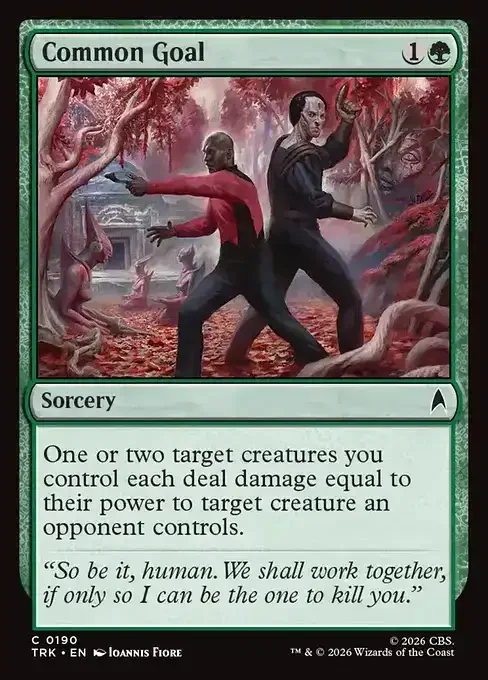 MTG Star Trek Card List - Common Goal (TRK 190) 102/177