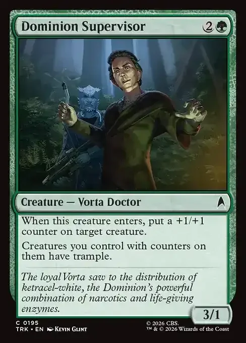 MTG Star Trek Card List - Dominion Supervisor (TRK 195) 104/177