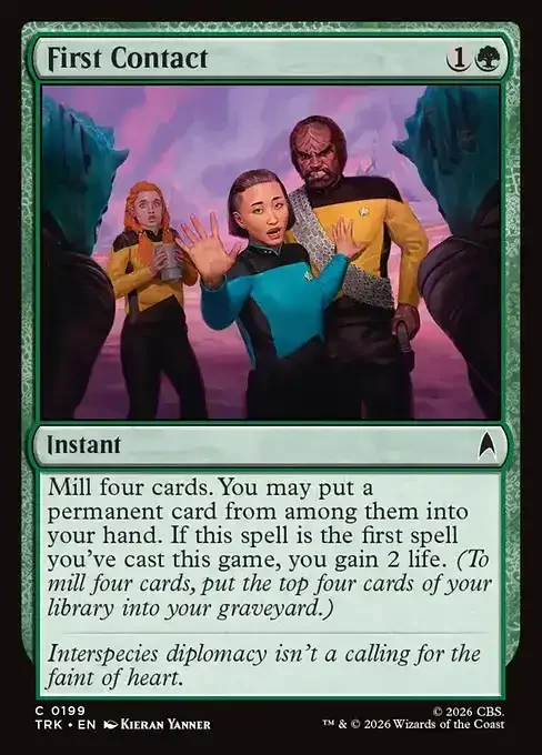 MTG Star Trek Card List - First Contact (TRK 199) 105/177