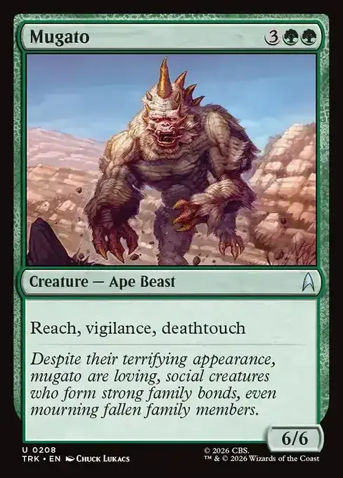 MTG Star Trek Card List - Mugato (TRK 208) 108/177
