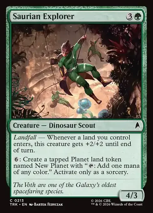 MTG Star Trek Card List - Saurian Explorer (TRK 213) 109/177