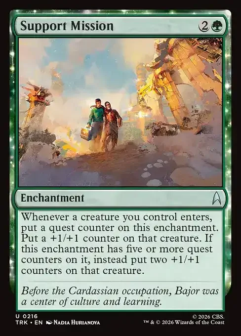 MTG Star Trek Card List - Support Mission (TRK 216) 110/177