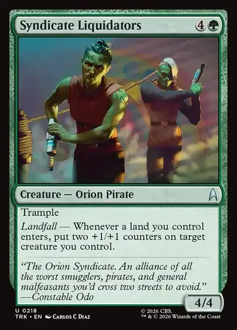 MTG Star Trek Card List - Syndicate Liquidators (TRK 218) 111/177