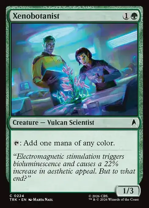 MTG Star Trek Card List - Xenobotanist (TRK 224) 112/177