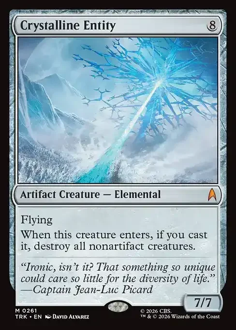 MTG Star Trek Card List - Crystalline Entity (TRK 261) 116/177