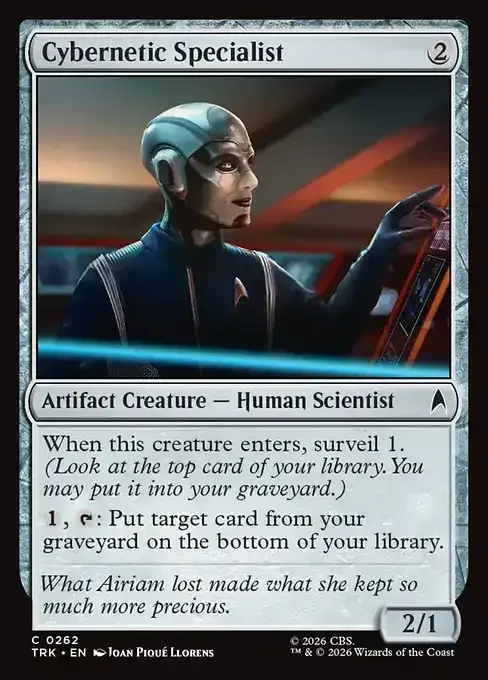 MTG Star Trek Card List - Cybernetic Specialist (TRK 262) 117/177