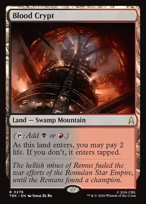 MTG Star Trek Card List - Blood Crypt (TRK 278) 119/177