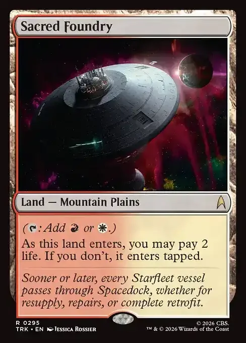 MTG Star Trek Card List - Sacred Foundry (TRK 295) 124/177