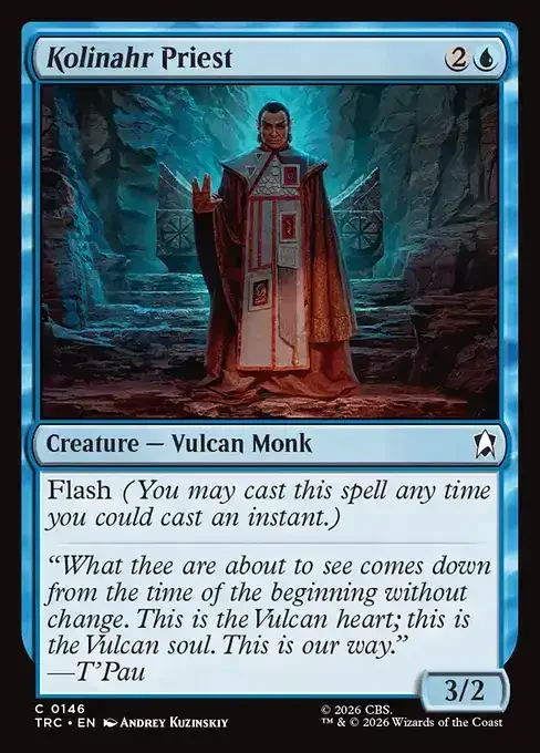 MTG Star Trek Card List - Kolinahr Priest (TRC 146) 013/177