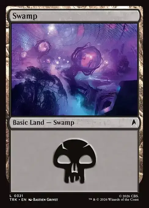 MTG Star Trek Card List - Swamp (TRK 321) 133/177