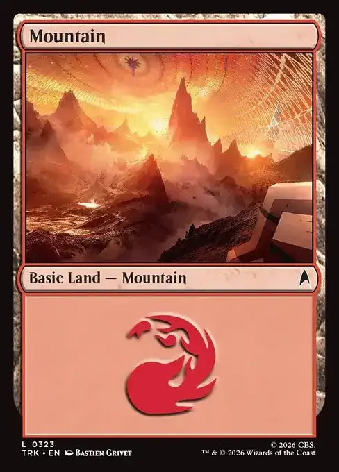 MTG Star Trek Card List - Mountain (TRK 323) 135/177