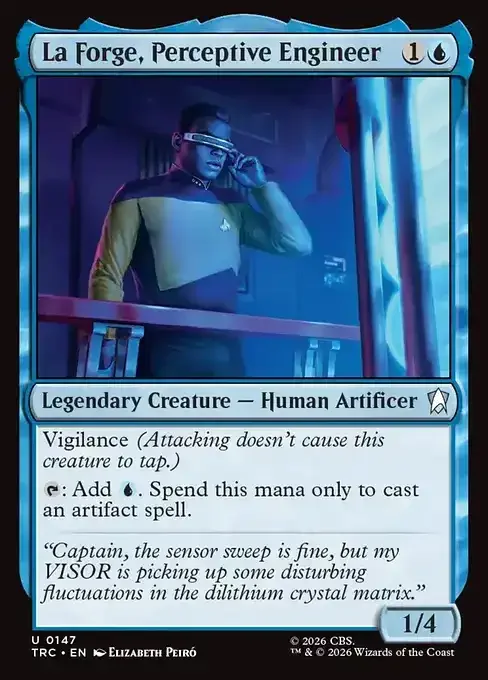 MTG Star Trek Card List - La Forge, Perceptive Engineer (TRC 147) 014/177