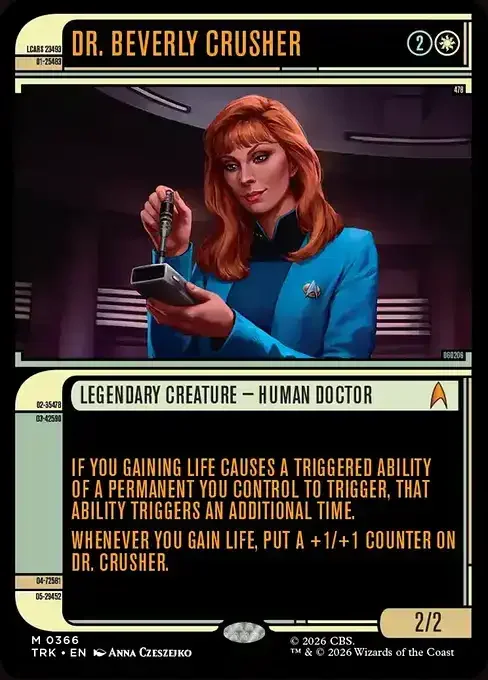MTG Star Trek Card List - Dr. Beverly Crusher (TRK 366) 141/177