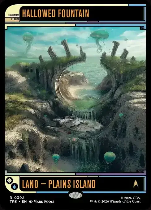 MTG Star Trek Card List - Hallowed Fountain (TRK 392) 143/177