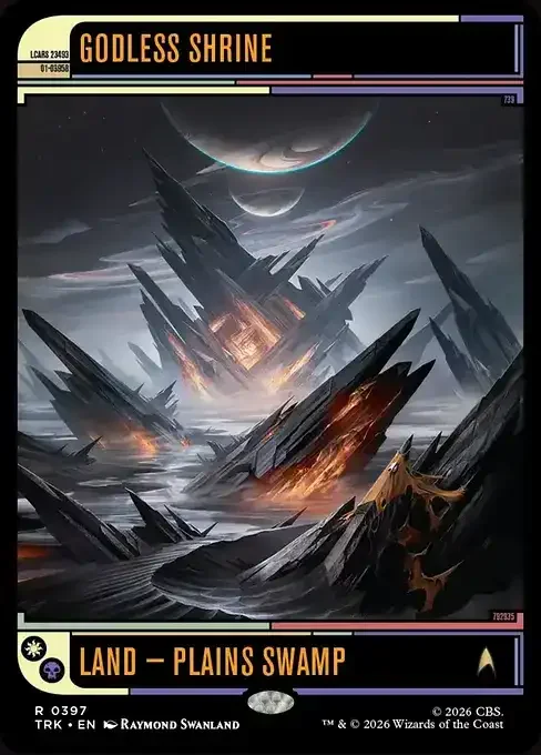 MTG Star Trek Card List - Godless Shrine (TRK 397) 148/177
