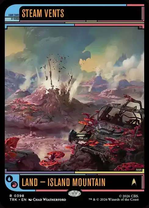 MTG Star Trek Card List - Steam Vents (TRK 398) 149/177