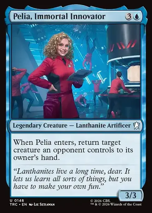 MTG Star Trek Card List - Pelia, Immortal Innovator (TRC 148) 015/177