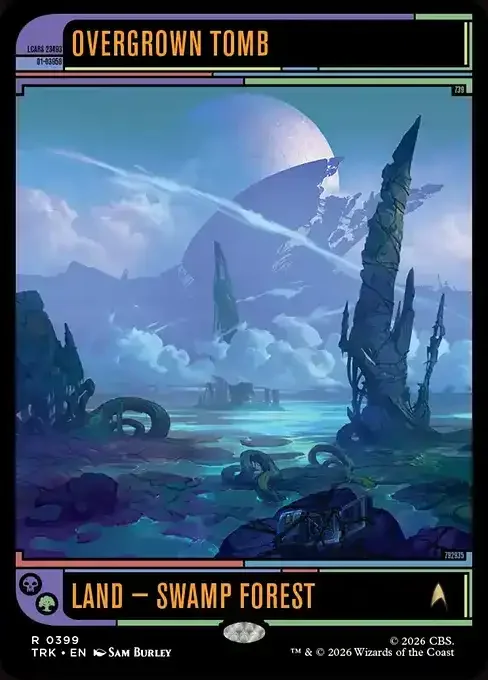 MTG Star Trek Card List - Overgrown Tomb (TRK 399) 150/177