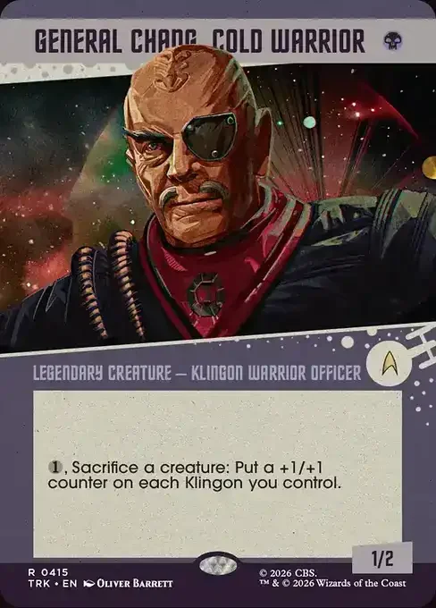 MTG Star Trek Card List - General Chang, Cold Warrior (TRK 415) 153/177
