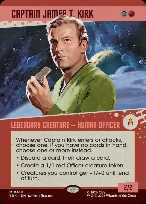 MTG Star Trek Card List - Captain James T. Kirk (TRK 418) 155/177