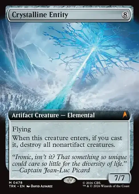 MTG Star Trek Card List - Crystalline Entity (TRK 478) 158/177