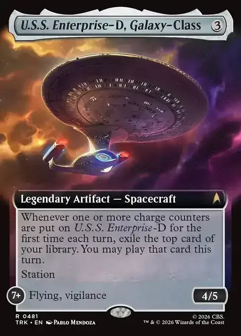 MTG Star Trek Card List - U.S.S. Enterprise-D, Galaxy-Class (TRK 481) 159/177