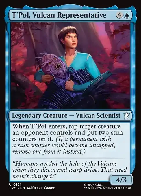 MTG Star Trek Card List - T'Pol, Vulcan Representative (TRC 151) 016/177