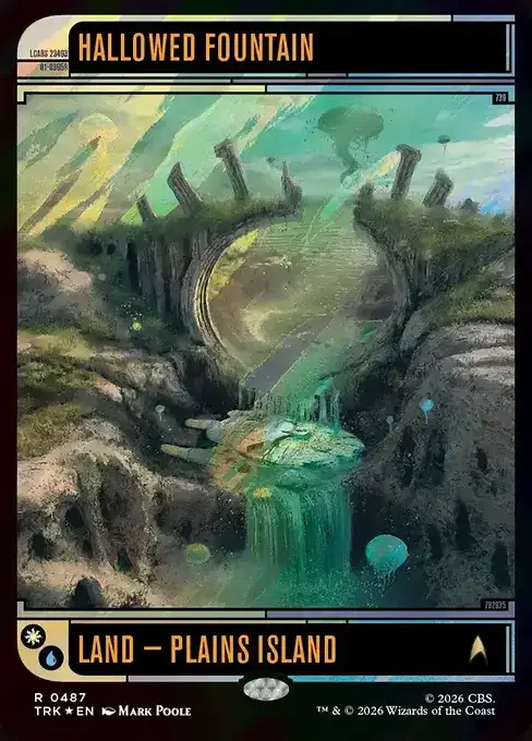 MTG Star Trek Card List - Hallowed Fountain (TRK 487) 160/177
