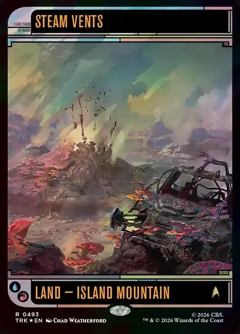 MTG Star Trek Card List - Steam Vents (TRK 493) 166/177