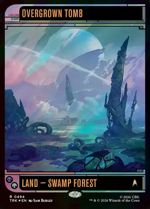 MTG Star Trek Card List - Overgrown Tomb (TRK 494) 167/177