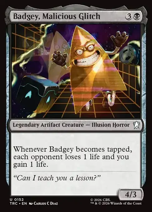 MTG Star Trek Card List - Badgey, Malicious Glitch (TRC 152) 017/177