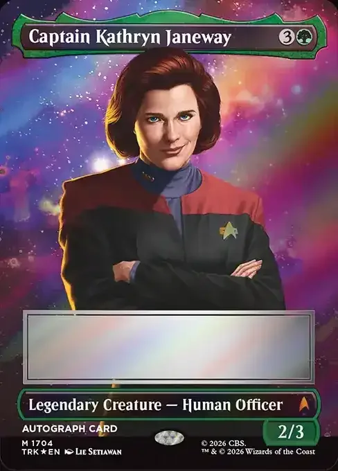 MTG Star Trek Card List - Captain Kathryn Janeway (TRK 1704) 177/177
