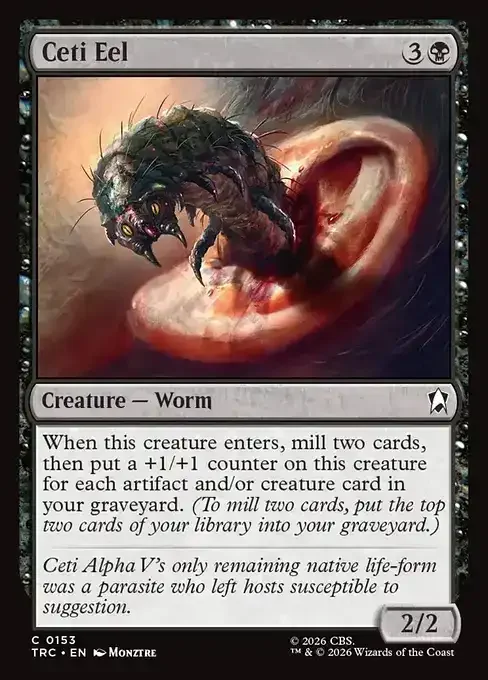 MTG Star Trek Card List - Ceti Eel (TRC 153) 018/177