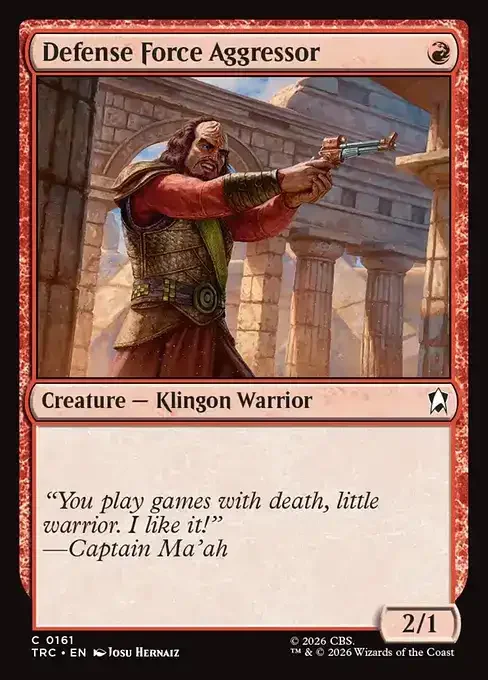 MTG Star Trek Card List - Defense Force Aggressor (TRC 161) 019/177