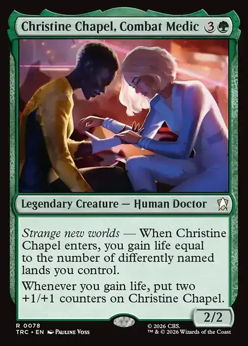 MTG Star Trek Card List - Christine Chapel, Combat Medic (TRC 78) 002/177