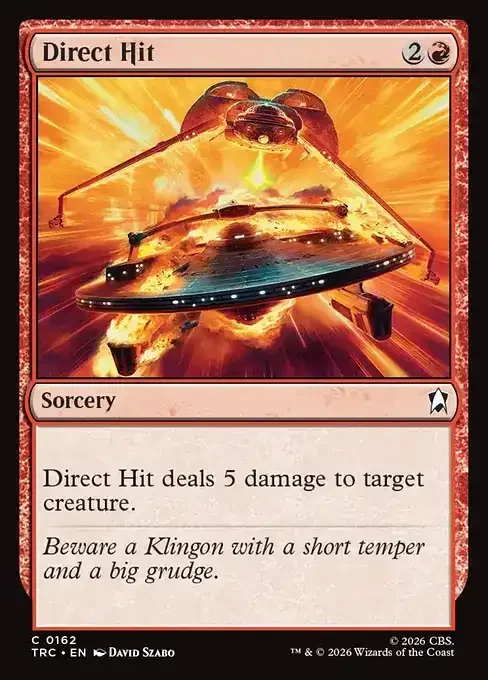 MTG Star Trek Card List - Direct Hit (TRC 162) 020/177