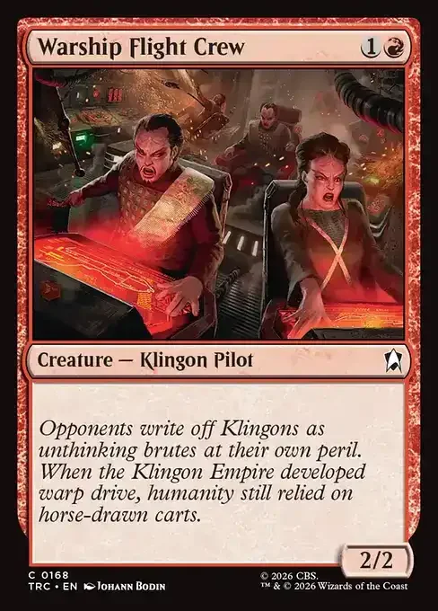MTG Star Trek Card List - Warship Flight Crew (TRC 168) 024/177